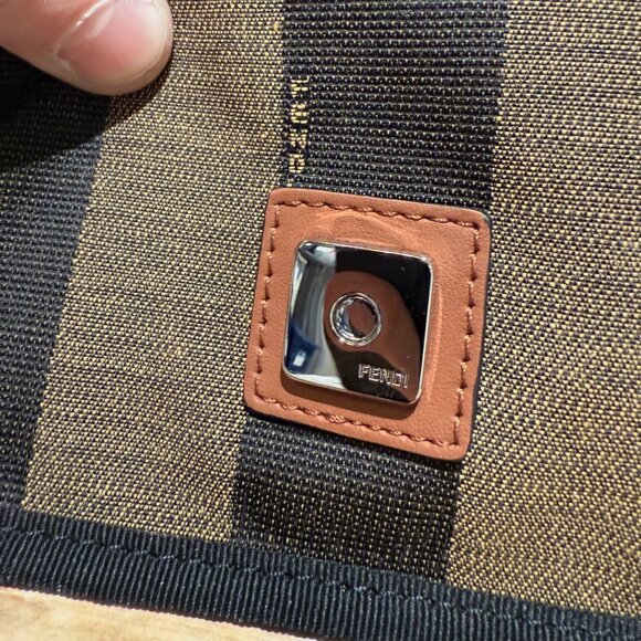 Fendi SS20 Forever Mixed Canvas Crossbody FF Baguette Belt Bag - Picture 10 of 16